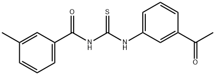 N-{[(3-acetylphenyl)amino]carbonothioyl}-3-methylbenzamide Struktur