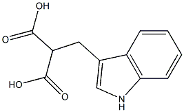 Propanedioic acid,2-(1H-indol-3-ylmethyl)- 化学構造式