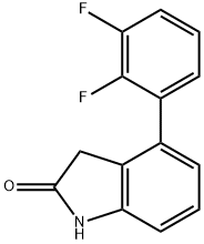 4-(2,3-DIFLUOROPHENYL)INDOLIN-2-ONE 结构式