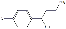 3-amino-1-(4-chlorophenyl)propan-1-ol 化学構造式