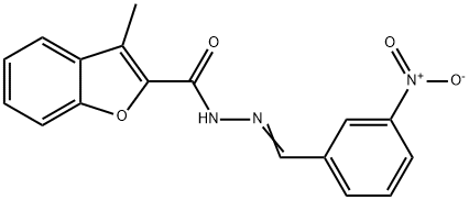 3-methyl-N'-(3-nitrobenzylidene)-1-benzofuran-2-carbohydrazide|
