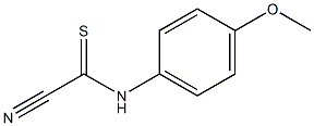 Carbonocyanidothioicamide, N-(4-methoxyphenyl)- Structure