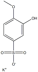 Benzenesulfonic acid, 3-hydroxy-4-methoxy-, monopotassium salt Structure