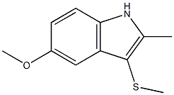 1H-Indole,5-methoxy-2-methyl-3-(methylthio)-
