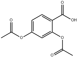 2,4-diacetyloxybenzoic acid Struktur