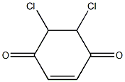 5,6-dichlorocyclohex-2-ene-1,4-dione Struktur