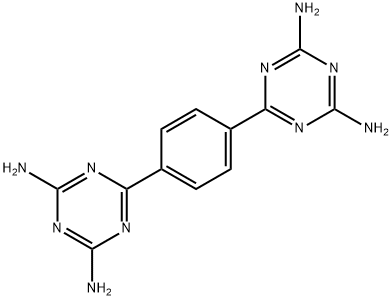 1,3,5-Triazine-2,4-diamine, 6,6'-(1,4-phenylene)bis- Structure