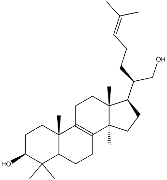 Lanosta-8,24-diene-3,21-diol,(3b)- Structure