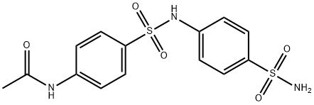 Acetamide, N-[4-[[[4-(aminosulfonyl)phenyl]amino]sulfonyl]phenyl]- Struktur
