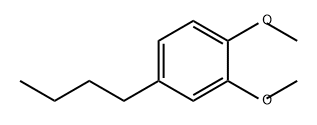 Benzene, 4-butyl-1,2-dimethoxy- Structure