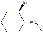 rel-1α*-ブロモ-2β*-メトキシシクロヘキサン 化学構造式