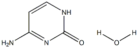 2(1H)-Pyrimidinone, 4-amino-, monohydrate 化学構造式