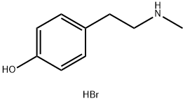 Phenol, 4-[2-(methylamino)ethyl]-, hydrobromide Structure