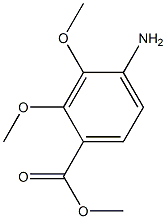 Benzoic acid, 4-amino-2,3-dimethoxy-, methyl ester Struktur