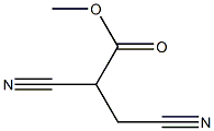 Propanoic acid, 2,3-dicyano-, methyl ester Struktur