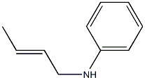 Benzenamine,N-2-buten-1-yl- Structure