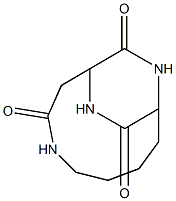 4,10,12-Triazabicyclo(7,2,2)tridecane-3,11,13-trione Structure
