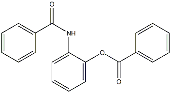 Benzamide, N-[2-(benzoyloxy)phenyl]- 化学構造式