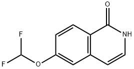 6-(difluoromethoxy)isoquinolin-1(2H)-one,630423-41-5,结构式