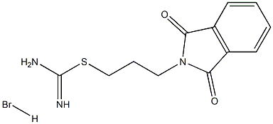 {[3-(1,3-dioxo-2,3-dihydro-1H-isoindol-2-yl)propyl]sulfanyl}methanimidamide hydrobromide, 63344-94-5, 结构式