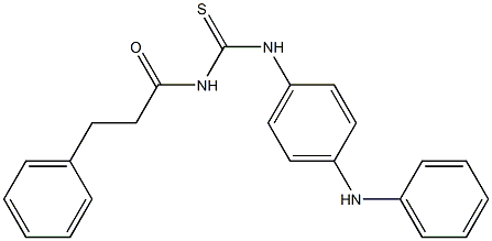 N-{[(4-anilinophenyl)amino]carbonothioyl}-3-phenylpropanamide Structure