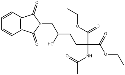 Diethyl 2-Acetamido-2-(4-(1,3-Dioxoisoindolin-2-Yl)-3-Hydroxybutyl)Malonate Structure