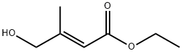 2-Butenoic acid, 4-hydroxy-3-methyl-, ethyl ester, (2E)- 化学構造式