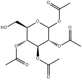1,2,3,4-四-O-乙酰基-D-吡喃葡萄糖苷,65620-65-7,结构式