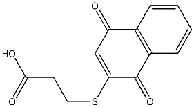 Propanoic acid,3-[(1,4-dihydro-1,4-dioxo-2-naphthalenyl)thio]-,65726-66-1,结构式