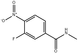 3-FLUORO-N-METHYL-4-NITROBENZAMIDE Struktur