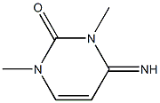 2(1H)-Pyrimidinone, 3,4-dihydro-4-imino-1,3-dimethyl- Structure