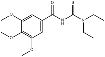 Benzamide, N-[(diethylamino)thioxomethyl]-3,4,5-trimethoxy- Structure