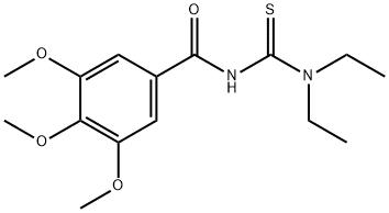 Benzamide, N-[(diethylamino)thioxomethyl]-3,4,5-trimethoxy-,67716-01-2,结构式
