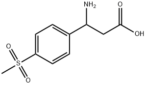 3-Amino-3-[4-(methylsulfonyl)phenyl]propionic Acid 结构式