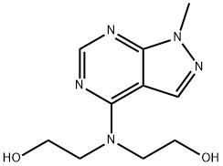 6950-18-1 Ethanol,2,2'-[(1-methyl-1H-pyrazolo[3,4-d]pyrimidin-4-yl)imino]bis-