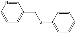 Pyridine, 3-[(phenylthio)methyl]- Struktur
