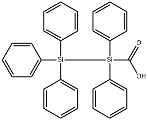 Disilanecarboxylic acid, pentaphenyl- Structure