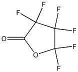 2(3H)-Furanone, 3,3,4,4,5,5-hexafluorodihydro- 化学構造式