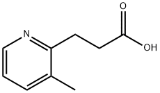 3-(3-メチルピリジン-2-イル)プロパン酸 化学構造式