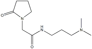 1-Pyrrolidineacetamide, N-[3-(dimethylamino)propyl]-2-oxo- Struktur