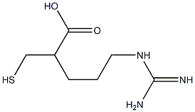 Pentanoic acid,5-[(aminoiminomethyl)amino]-2-(mercaptomethyl)-|化合物 T28842