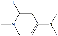 4-(ジメチルアミノ)-1-メチルピリジニウム・ヨージド 化学構造式