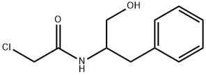 2-氯-N-(1-羟基-3-苯基丙-2-基)乙酰胺, 7684-28-8, 结构式