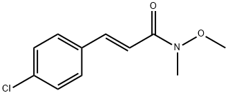 3-(4-chlorophenyl)-N-methoxy-N-methylacrylamide Structure