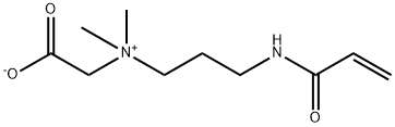 2-((3-丙烯酰胺丙基)二甲基铵)乙酸酯 结构式