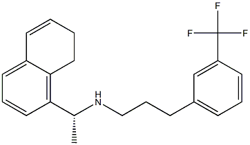 (R)-N-(1-(7,8-dihydronaphthalen-1-yl)ethyl)-3-(3-(trifluoromethyl)phenyl)propan-1-amine Structure
