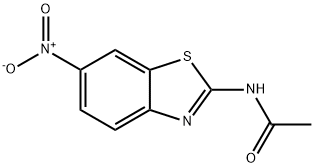 Acetamide, N-(6-nitro-2-benzothiazolyl)- Struktur