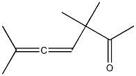 3,3,6-三甲基七-4,5-二烯-2-酮, 81250-41-1, 结构式