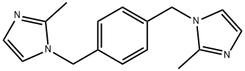 1,1′-p-キシリレンビス(2-メチル-1H-イミダゾール) 化学構造式