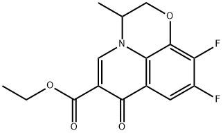 9,10-二氟-3-甲基-7-氧代-2,3-二氢-7H-吡啶并[1,2,3-DE]-1,4-苯并恶嗪-6-羧酸乙酯,82419-34-9,结构式